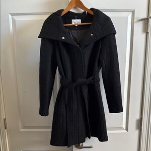 ⚡️NWT⚡️Cole Hann Wool Black Belted Coat